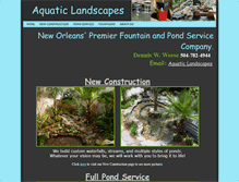 Tablet Screenshot of fountainpondservice.com